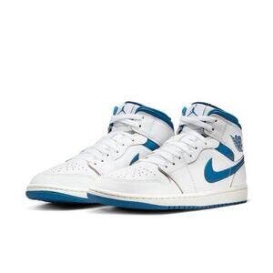 NEW Nike Air Jordan 1 Mid SE "Industrial Blue" White FN5215-141 Men’s Size Multi
